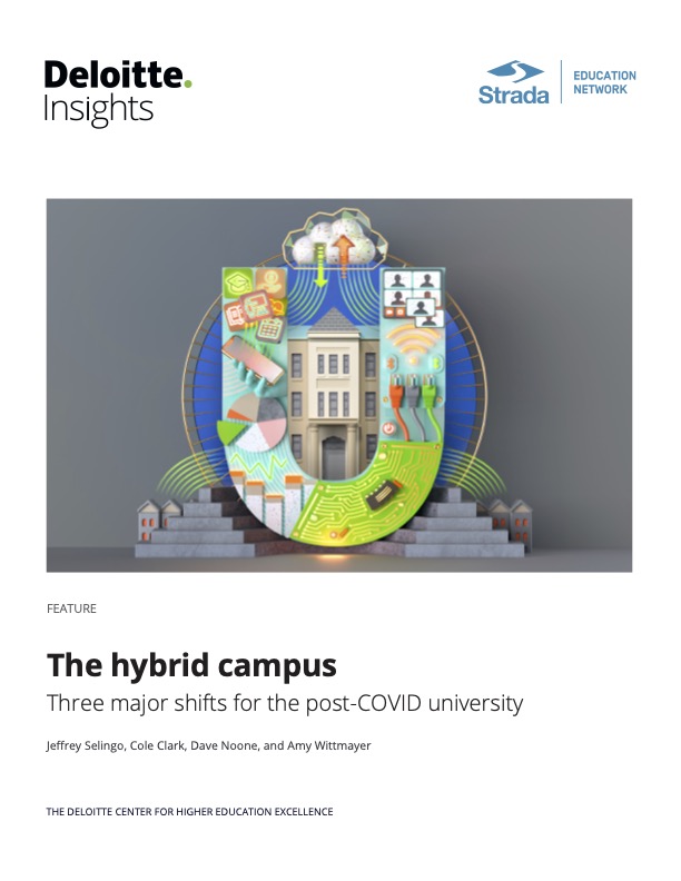 Cover page of the Deloitte Report on the Hybrid Campus