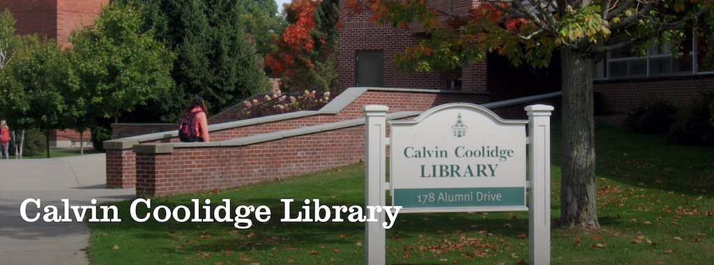 Screen shot of Calvin Coolidge Library