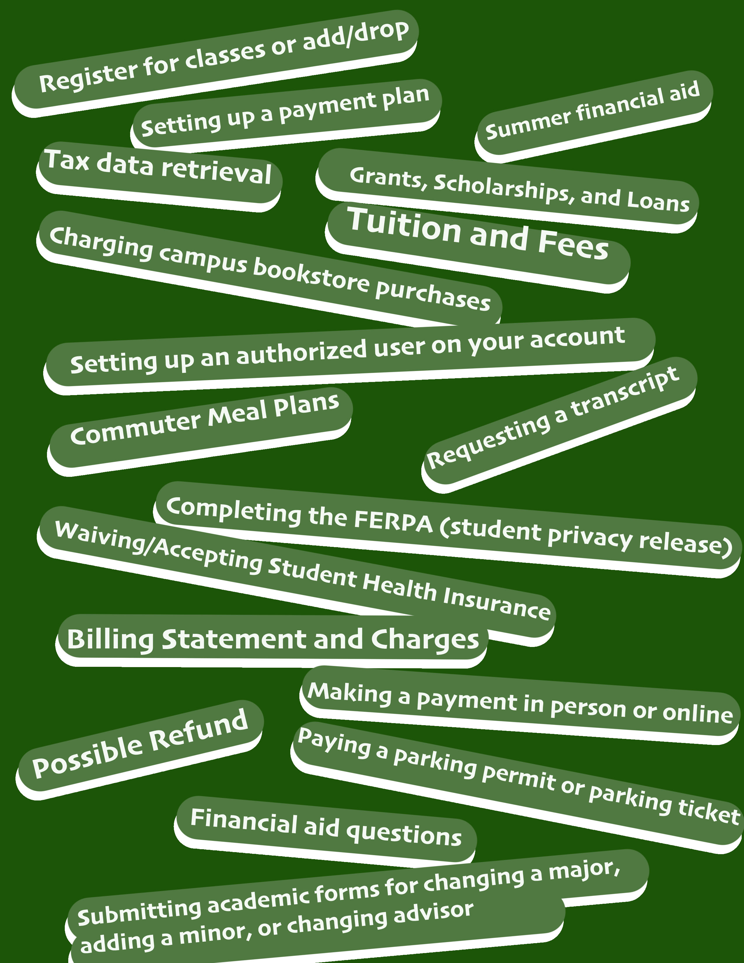 Financial and Registration Services is Here to Help!
