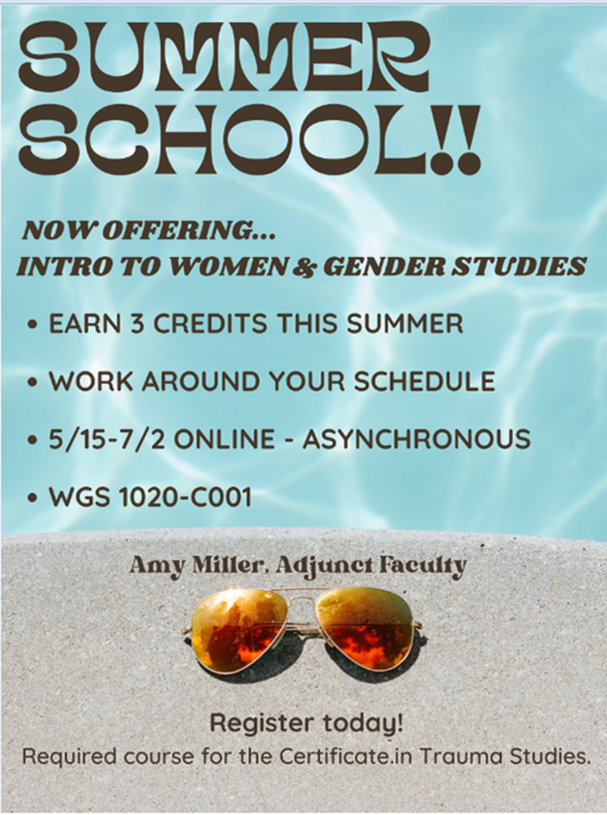 Intro to Women and Gender Studies: Over the Summer!