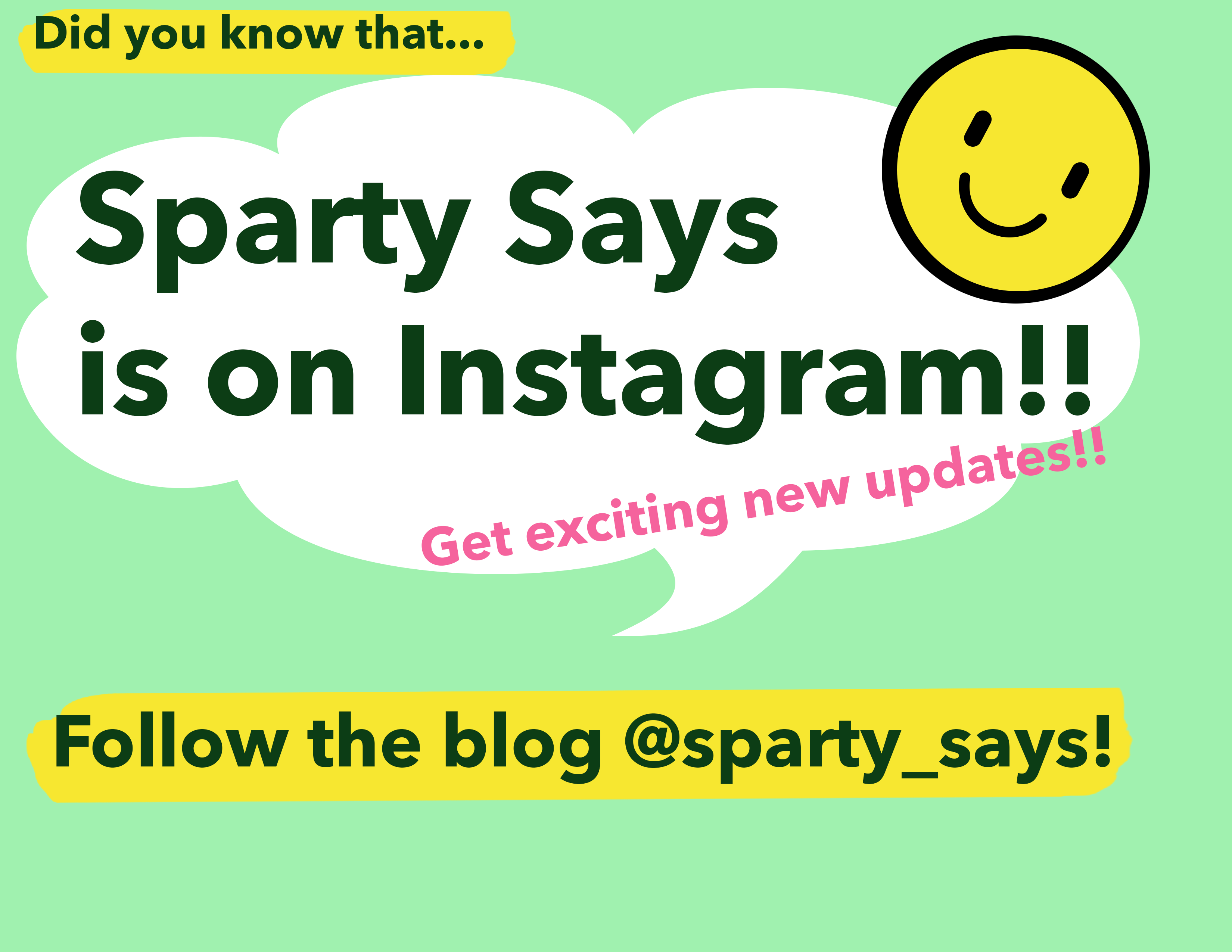 Sparty Says is on Instagram!